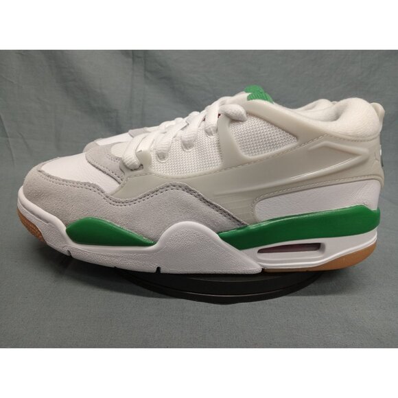 Nike Boys Air Jordan 4 RM (GS) Sneakers Mesh White Green Size 5 NEW NO BOX! - Picture 5 of 11